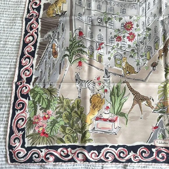 Classic Silk Ferragamo Scarf - Picture 7 of 7